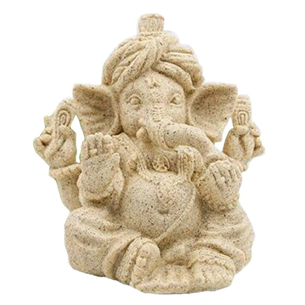 Sandstone Carving Buddha/Maitreya/Moai/Ganesh Statue Sculpture Figurine Decor Sandstone Carving Buddha/Maitreya/Moai/Ganesh Statue Sculpture Figurine Decor